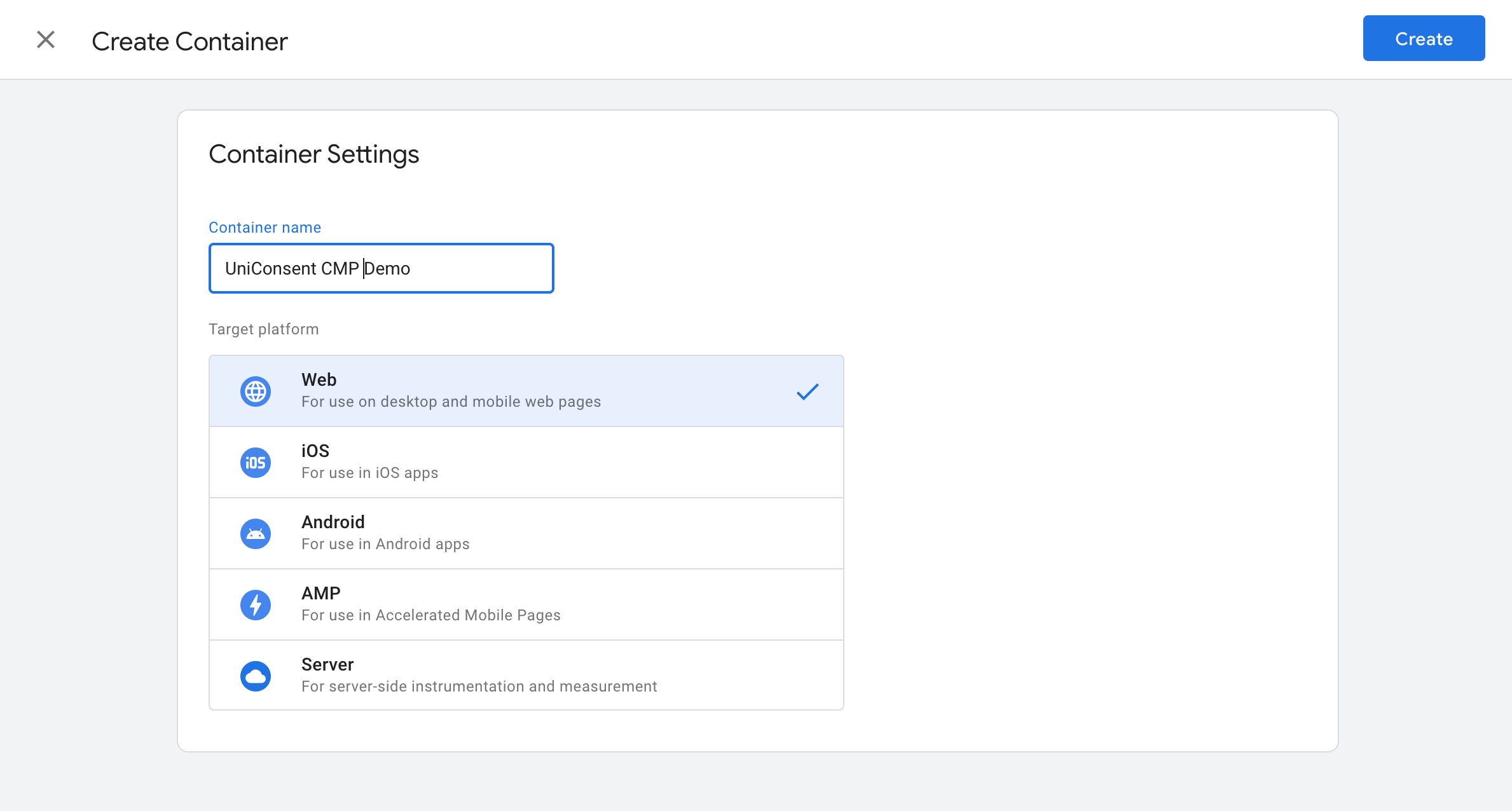 Find or create a container in Google Tag Manager Find or create a container in Google Tag Manager