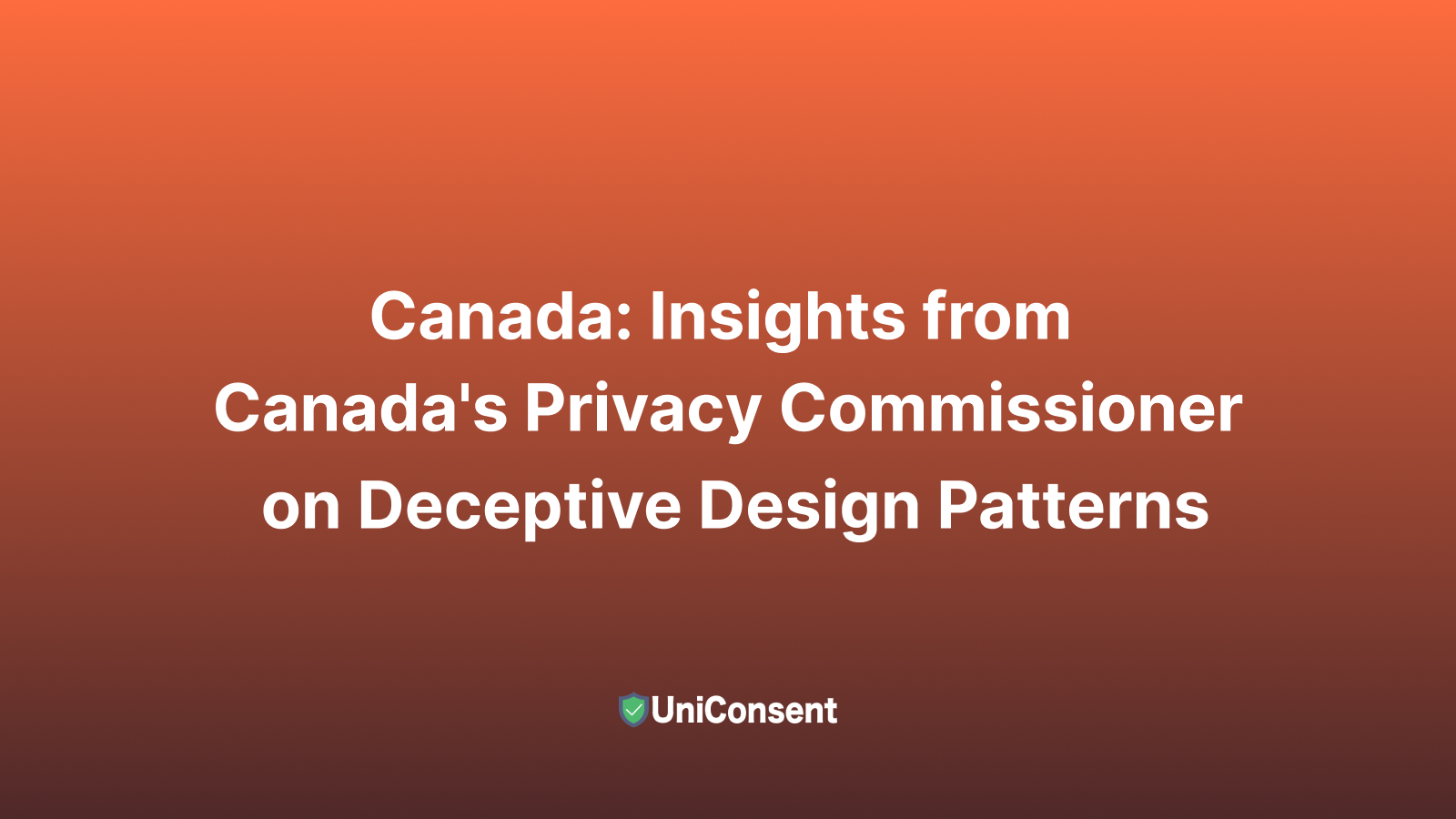 OPC Insight in Addressing Cookie Banner Dark Pattern Insights from Canada's Privacy Commissioner on Deceptive Design Patterns