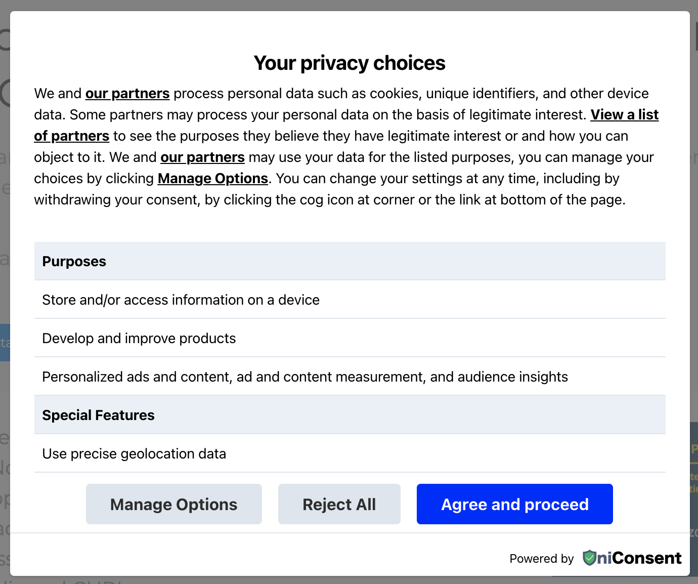 Good GDPR CMP example