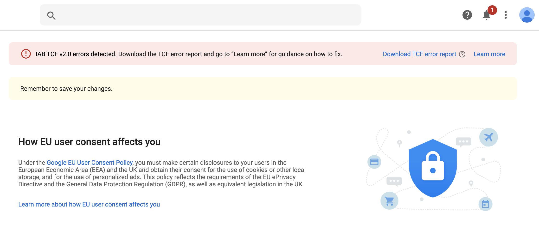 How to fix Google TCF 2.0 Error, IAB TCF v2.0 errors detected iab tcf 2.0 consent manager google ad manager