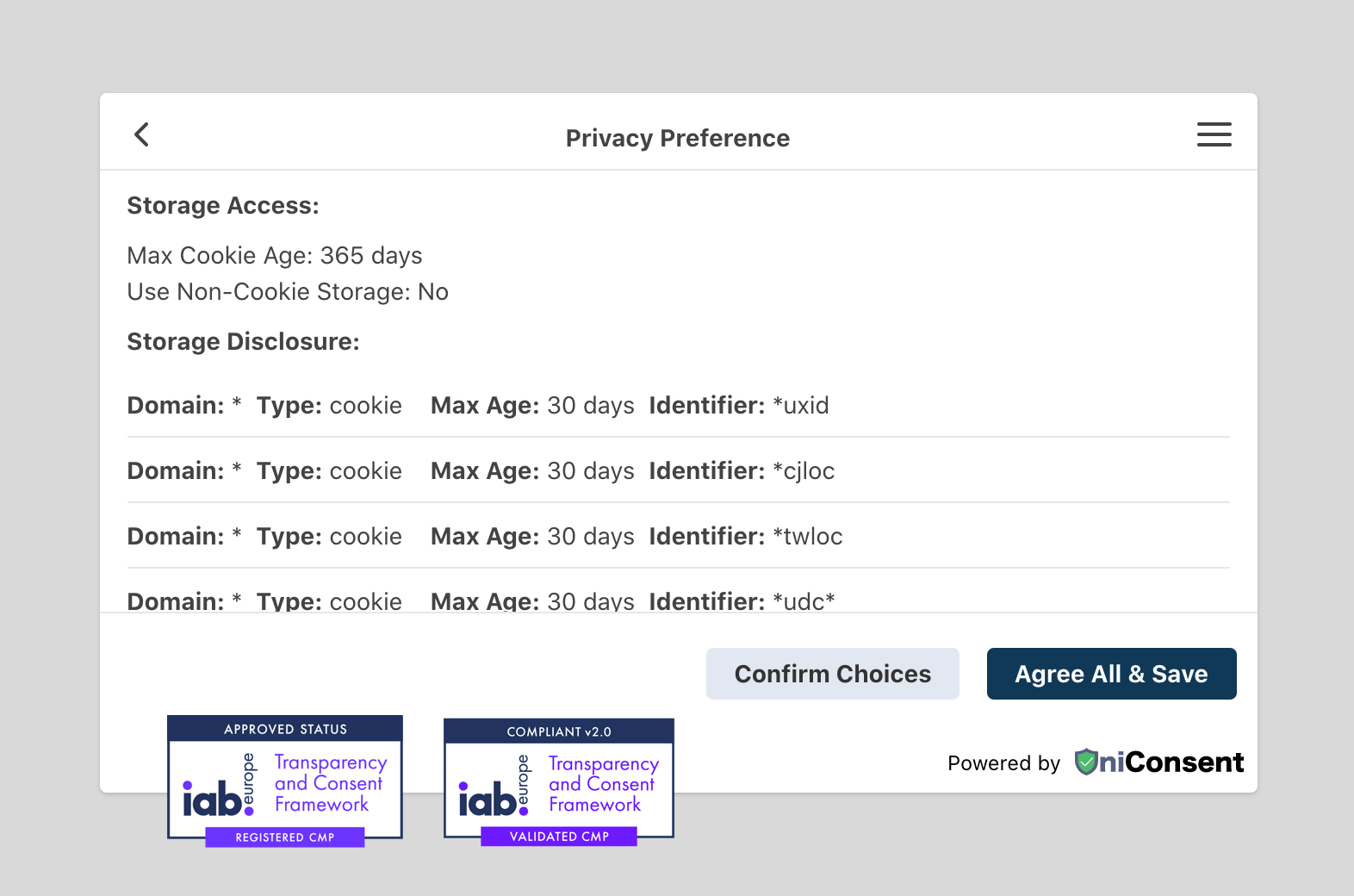 IAB GDPR CMP IAB TCF 2.1 - UniConsent IAB GDPR CMP IAB TCF 2.1 - UniConsent